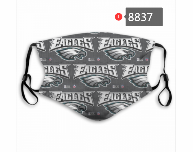 Philadelphia Eagles #5 Dust mask with filter->nfl dust mask->Sports Accessory